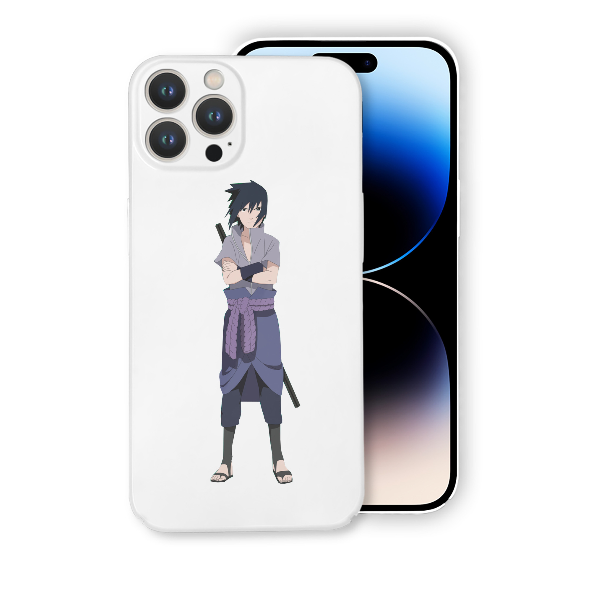 （画像用） NARUTO -ナルト- うちは サスケ Uchiha Sasuke 【iPhone 14シリーズ対応】ハードケース
